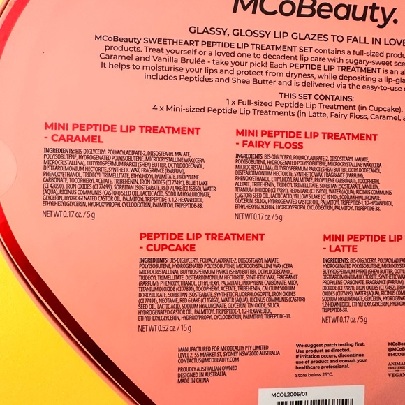 The MCoBeauty Lips to Love Peptide Lip Treatment 5-Piece Gift Set Brand New! - Picture 5 of 7